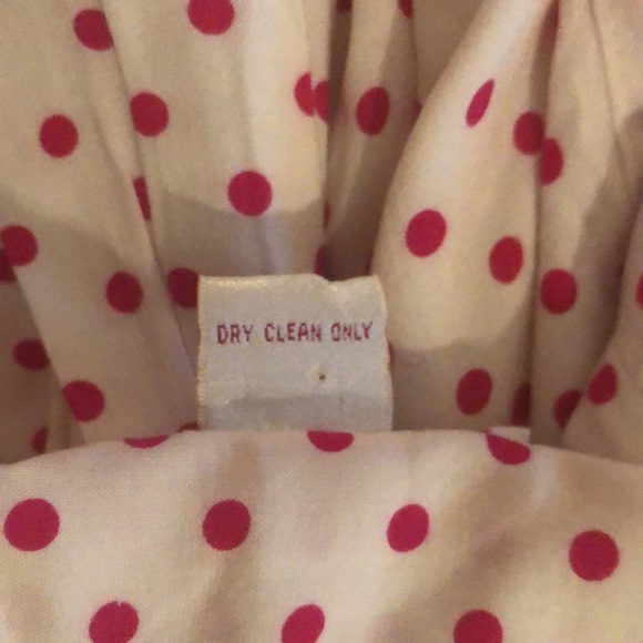 90’s Vintage Pembrooke Lane Pink Polka Dot Blouse - Picture 9 of 11